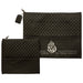 Leatherette Tallit - Tefillin Set 36*29 cm with Embossed Logo - Black