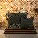 Leatherette Tallit - Tefillin Set 36*29 cm Black with Embossed Texture