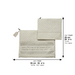 Leatherette Tallit - Tefillin Set 36*29 cm Gray with Embossed Texture - Silver
