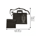 Leatherette Talit & Tefilin Set 38*31 cm - Black with Embossed Letters
