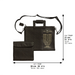 Leatherette Talit & Tefilin Set 38*31 cm - Black with Embossed Letters