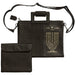 Leatherette Talit & Tefilin Set 38*31 cm - Black with Embossed Letters