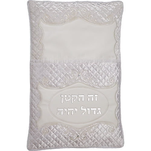 Leatherette Brit Pillow 74*50 cm with Bold Embroidery