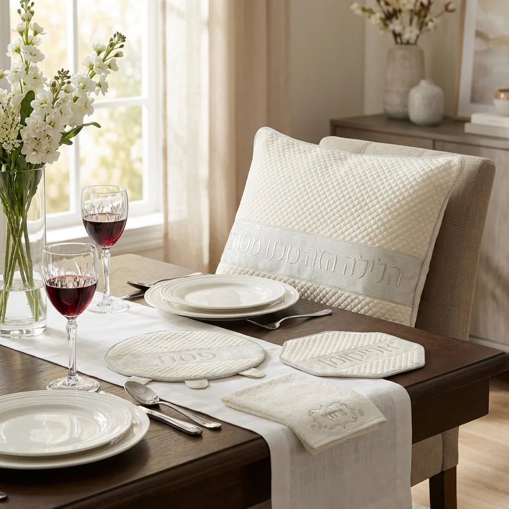 Leather Like 4 pcs Passover Set
