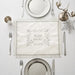 Satin Challah Cover with Embroidery 42x52 cm - White