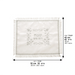 Satin Challah Cover with Embroidery 42x52 cm - White
