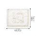 Satin Challah Cover with Embroidery 42x52 cm - White