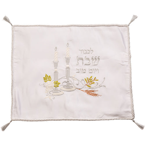 Satin Challa Cover with Embroidery 52x42 cm