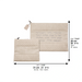 Leatherette Tallit & Tefillin Set 38*31 cm - Gray with Embossed Letters - Silver