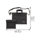 PU Leathere Fabric Talit & Tefilin Set 38*31 cm - Black