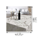 Elegant Fabric Tablecloth 140*350 cm "Silver Marble"