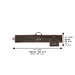 Set Brown Leatherette Pouch for Lulav & Etrog 116x19 cm