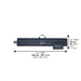 Set D.blue Leatherette Pouch for Lulav & Etrog 116x19 cm - Dark Blue