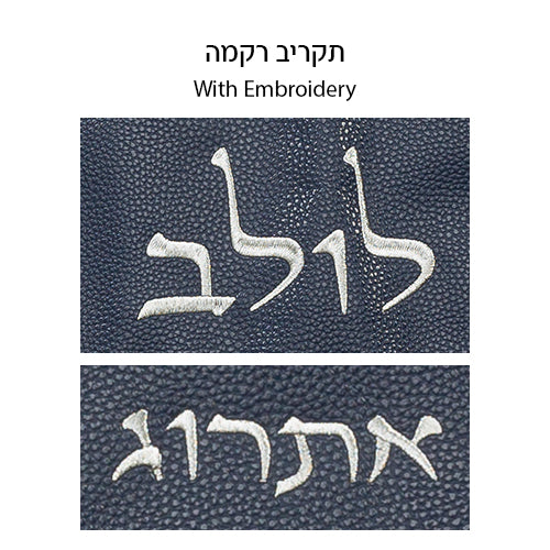 Set D.blue Leatherette Pouch for Lulav & Etrog 116x19 cm - Dark Blue