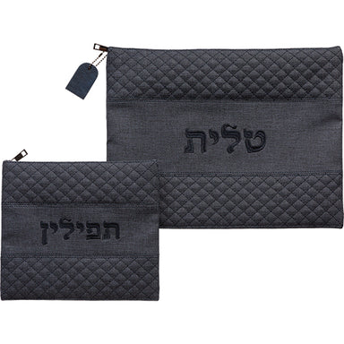 Leatherette Tallit - Tefillin Set 36*29 cm