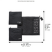 Leatherette Tallit - Tefillin Set 40*34 cm