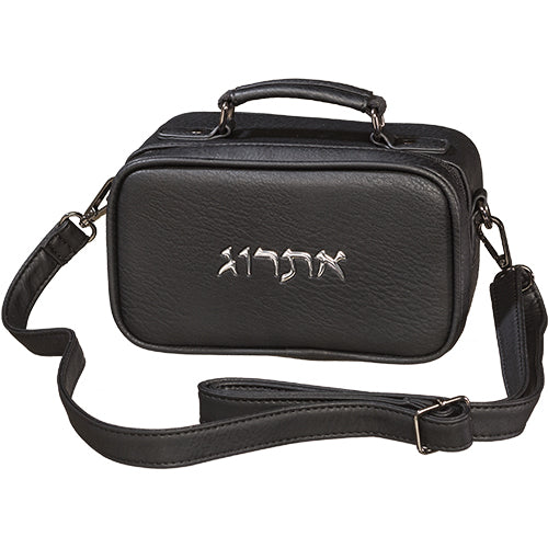 Leatherette Etrog Box 19*11 cm- Black