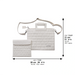 PU Leathere Fabric Talit & Tefilin Set 38*31 cm - White