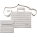PU Leathere Fabric Talit & Tefilin Set 38*31 cm - White