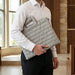 PU Leathere Fabric Talit & Tefilin Set 38*31 cm - Gray
