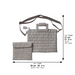 PU Leathere Fabric Talit & Tefilin Set 38*31 cm - Gray
