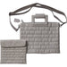 PU Leathere Fabric Talit & Tefilin Set 38*31 cm - Gray