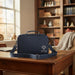 Leatherette Talis Bag "Crown" 23*36 cm - Dark Blue