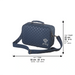 Leatherette Talis Bag "Crown" 23*36 cm - Dark Blue