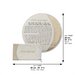 Leatherette "Hafrashat Challah" Blessings - White 40 cm - Gold