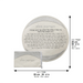 Leatherette "Hafrashat Challah" Blessings - White 40 cm - Silver