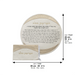 Leatherette "Hafrashat Challah" Blessings - White 40 cm - Gold