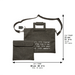 Leatherette Tallit - Tefillin Set 38*31 cm with Bold Embroidery