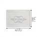 Pair of White Hand Towels 72*34 cm with Embroidery