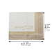 Leatherette Challah Cover 45x55 cm with Embossed Logo - Gold, White