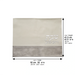 Leatherette Challah Cover 42x52 cm with Embossed Logo - Silver, White