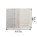 Leatherette Challah Cover 45x55 cm with Embossed Logo - Silver, White