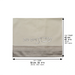 Leatherette Challah Cover 42x52 cm with Embossed Logo - Silver, White