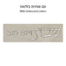 Leatherette Challah Cover 42x52 cm with Embossed Logo - Silver, White