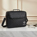 Leatherette Talis Bag "Crown" 43*36 cm - Black