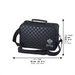 Leatherette Talis Bag "Crown" 23*36 cm - Black
