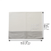 Leatherette Challah Cover 45x55 cm with Embossed Logo - Silver, White