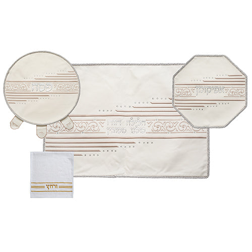 Leather Like 4 pcs Passover Set