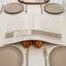 Leatherette Challah Cover 42x52 cm with Embroidery - White