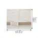 Leatherette Challah Cover 42x52 cm with Embroidery - White