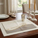 Leatherette Challah Cover 42x52 cm with Embroidery - White