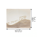 Leatherette Challah Cover 42x52 cm with Embroidery - White