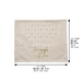 Leatherette Challah Cover 42*52 cm with Embroidery - White