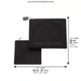Corduroy Fabric Tallit - Tefillin Set 36*29 cm with Embroidery