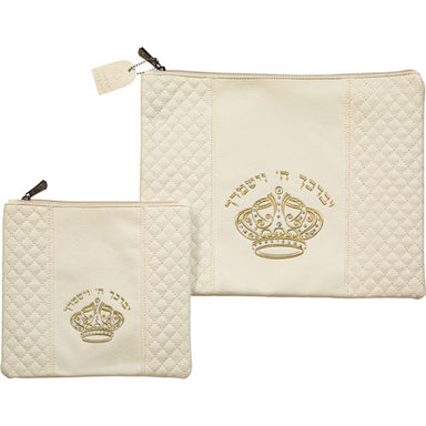 Leatherette Tallit - Tefillin Set 36*29 cm