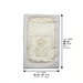 Leather Like Brit Pillow 74*50 cm with Bold Embroidery